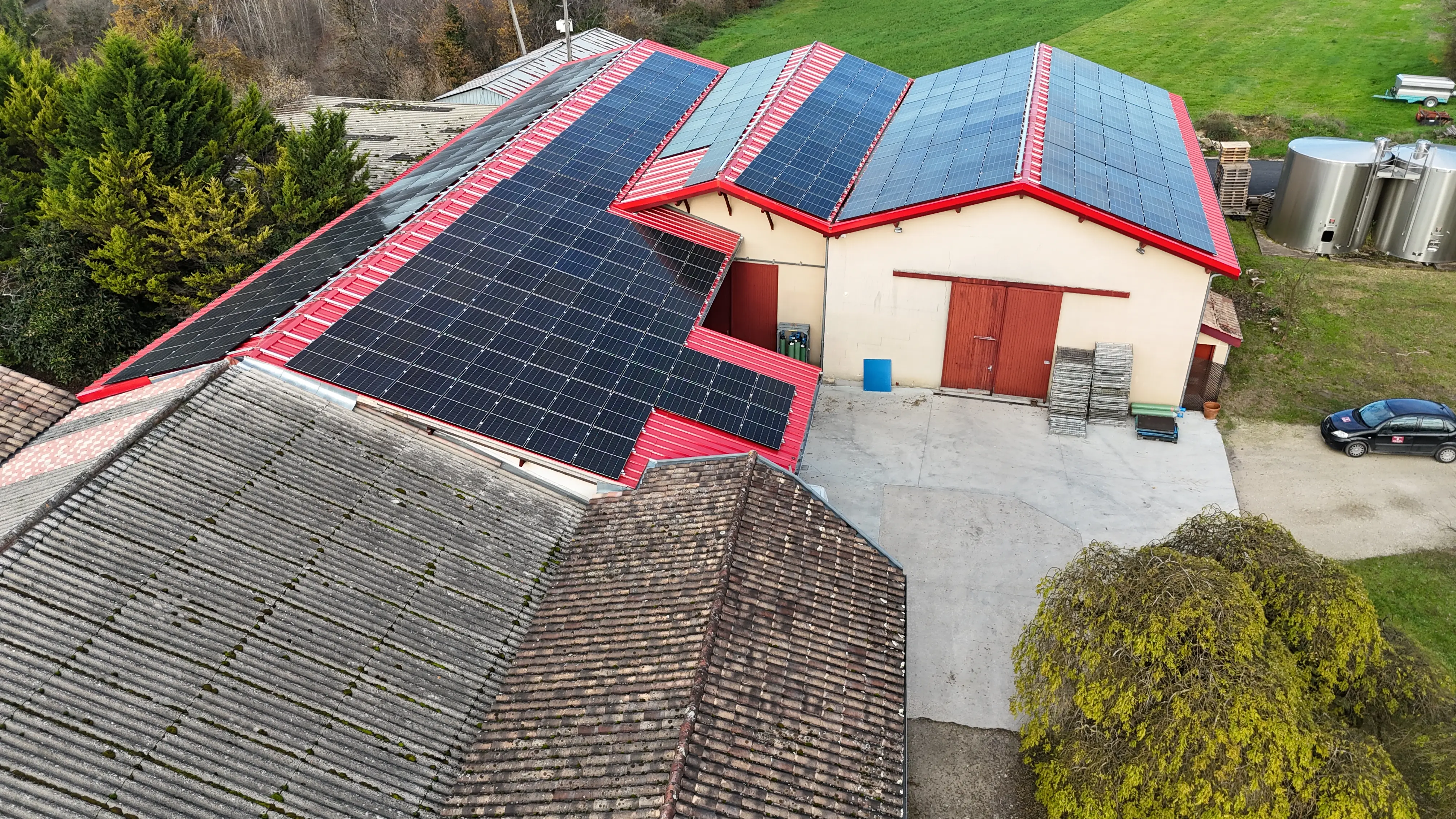 Installation solaire industrielle